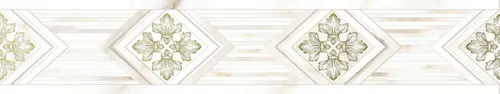 Бордюр настенный Calacatta Gold Белый 7.5x40