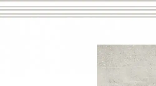 Ступень Beton Серая 60x29.4 Матовая ректифицированная G-1102/MR/st01/294x600