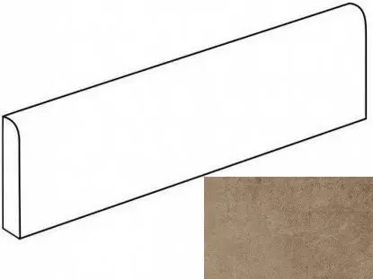 Плинтус Beton Серо-бежевый 60x76 Матовая ректифицированная G-1105/MR/p01/76x600