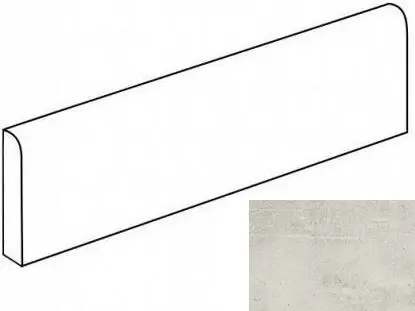 Плинтус Beton Серый 60x76 Sugar-эффект G-1102/CR/p01/76x600