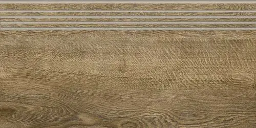 Ступень Italian Wood Темно-коричневая 60x20 Структурированная