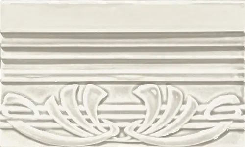 Grazia Epoque Terminale Deco Bianco Craquele 12x20