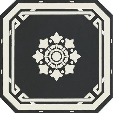 Grazia OLD England Ottagono Black Dover 20x20