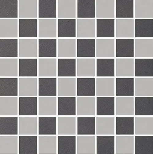Grazia Retro Mosaico Coal-Silver 30x30