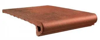 Ступень фронтальная Gres De Aragon Peldano Redondo Antic Marron 33x33 матовая
