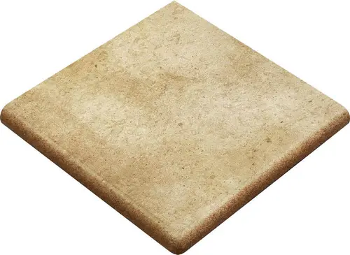 Gres de Aragon Orion Rounded Stair-Tread Corner Beige 33x33