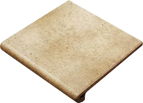 Gres de Aragon Orion Rounded Stair-Tread Beige 33x33