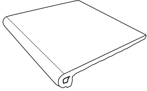 Ступень фронтальная Petra Anti-Slip Gris 30х33 керамогранит антискользящая (grip), матовая