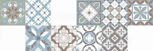 Плитка настенная Charme Cristal Cementina Mix 20х60