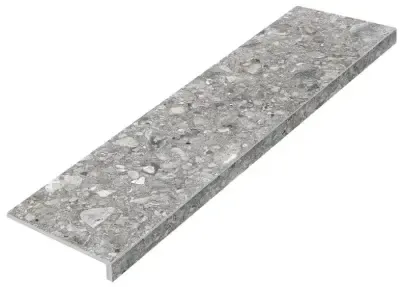 Ступень фронтальная Gerda Grey Lux LLR 32x120 керамогранит лаппатированная KB-000445