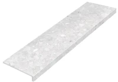 Ступень фронтальная Gerda White Lux LLR 32x120 керамогранит лаппатированная KB-000447