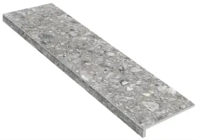 Ступень фронтальная Gerda Grey Lux MR 32x120 керамогранит матовая KB-000446