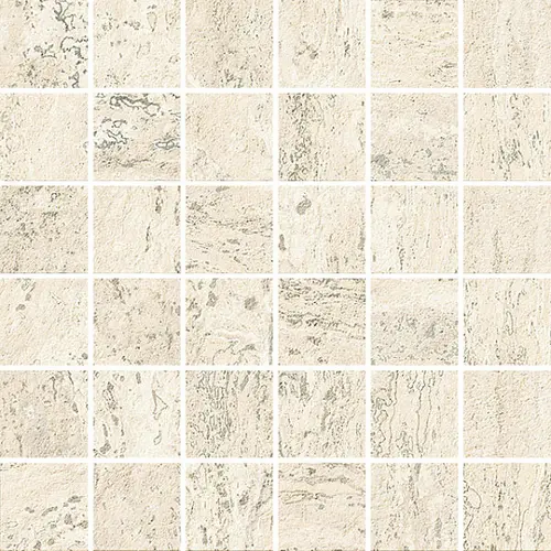 Мозаика Керамогранит ITALGRANITI I TRAVERTINI Mosaico Bianco Vein Cut 9mm