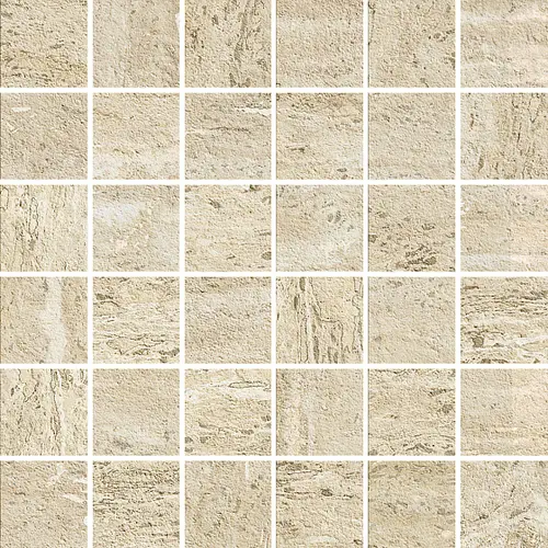 Мозаика Керамогранит ITALGRANITI I TRAVERTINI Mosaico Beige Vein Cut 9mm