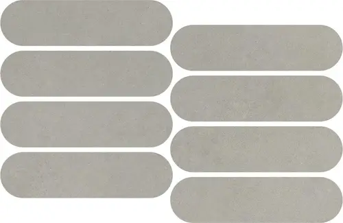 Impronta Italgraniti Nuances Grigio Mosaico Ovale Strideup 19.5х37