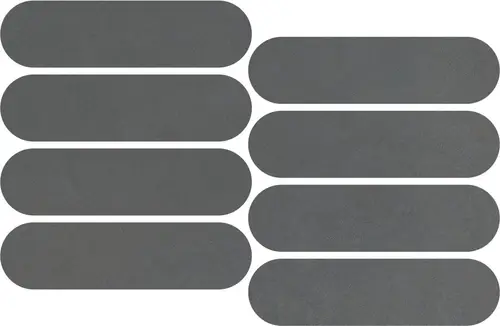 Impronta Italgraniti Nuances Nero Mosaico Ovale Strideup 19.5х37