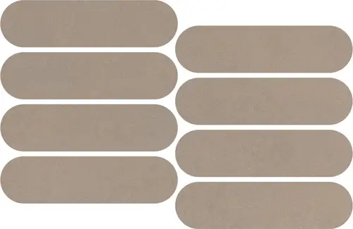 Impronta Italgraniti Nuances Cipria Mosaico Ovale Strideup 19.5х37