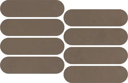 Impronta Italgraniti Nuances Marrone Mosaico Ovale Strideup 19.5х37