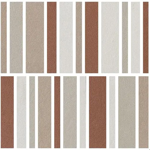 Impronta Italgraniti Nuances Mosaico Listelli Mix Caldo 2 Strideup 30х30