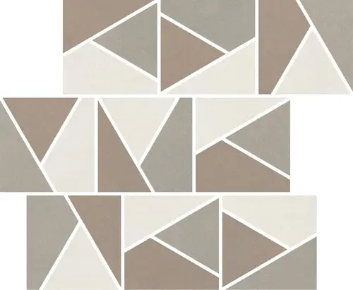 Impronta Italgraniti Nuances Mosaico Triangoli Mix Caldo 1 Strideup 30х30