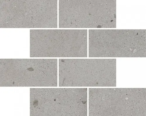 Мозаика Avantgarde Silver Minibrick керамогранит 23.7х29.5 см матовая серый 610110001213