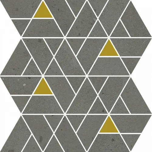 Мозаика Avantgarde Black Mosaico Luxor керамогранит 30.7х30.9 см матовая желтый, серый, черный 620110000242