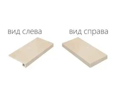 620070000631 Шарм Эво Оникс Ступень Угловая Правая Натуральный 33х60