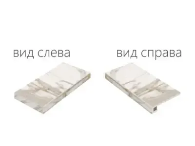 620070000635 Шарм Эво Калакатта Ступень Угловая Левая Натуральный 33х60
