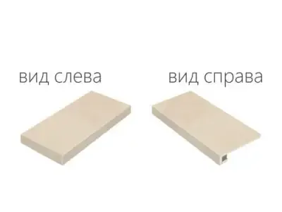 620070000636 Шарм Эво Оникс Ступень Угловая Левая Натуральный 33х60