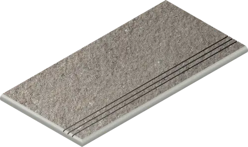 Ступень угловая Italon 620040000157 Grey Gradino Round Grip Sx / Грэй закругленная левая Грип 30х60