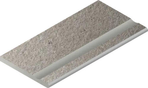 Спецэлемент Italon 620090001027 Grey Bor. Svasato Round / Грэй Бортик с выемкой закругленный 30х60