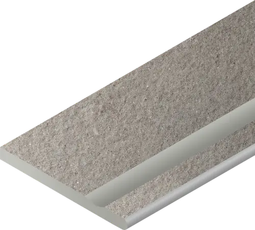 Спецэлемент Italon 620090001028 Grey Bor. Svasato Round Dx / Грэй Бортик с выемкой закругленный правый 30х60