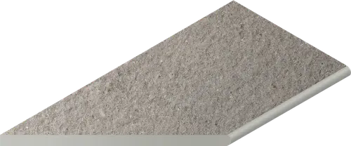 Спецэлемент Italon 620090001032 Grey Bor. Round Sx / Грэй Бортик закругленный левый 30х60