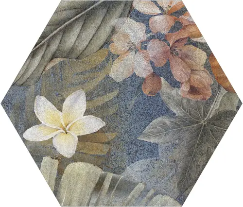ITT Hibiscus Blue Matt Hexa 23,2x26,7