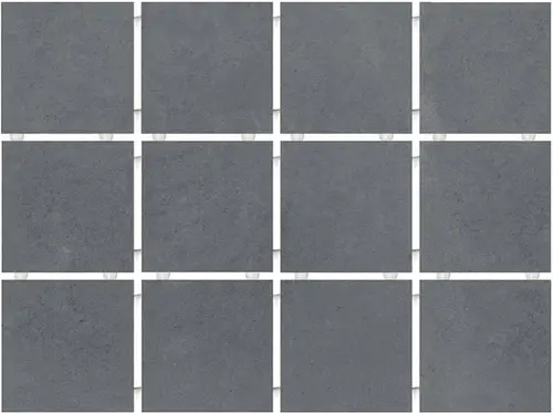 Керамогранит Kerama Marazzi 1290H Амальфи серый темный 9,8х9,8 (полотно 29,8х39,8 из 12 частей)