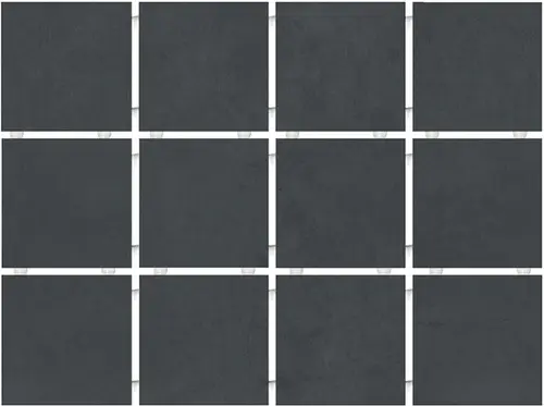 Керамогранит Kerama Marazzi 1291H Амальфи черный 9,8х9,8 (полотно 29,8х39,8 из 12 частей)