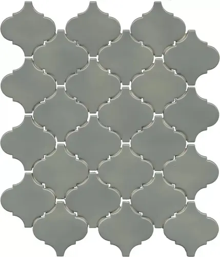 Арабески Марокко зелёный глянцевый 26x30x0,7