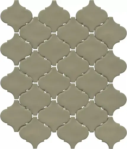 Арабески Марокко зелёный матовый 26x30x0,7