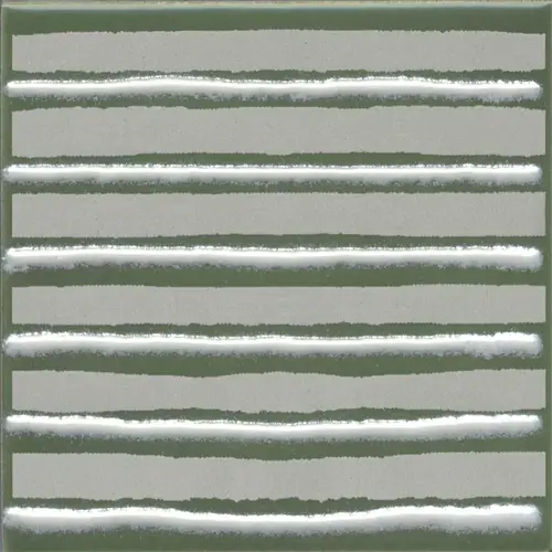 Декор Бахия 4 зелёный глянцевый 9,8x9,8x0,7