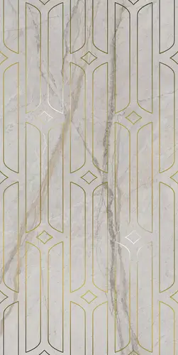Kerama Marazzi Ифран Декор серый светлый глянцевый обрезной KMD3STA029BR 60x119,5x0,9