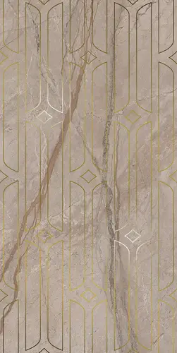 Kerama Marazzi Ифран Декор бежевый светлый глянцевый обрезной KMD3STA071BR 60x119,5x0,9