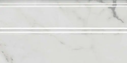 Бордюр настенный Kerama Marazzi Коррер Плинтус Белый Глянцевый Обрезной 30x15x1.7