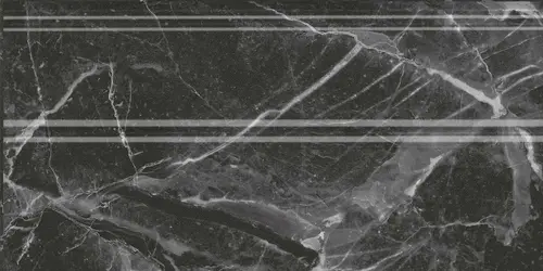 Бордюр настенный Kerama Marazzi Коррер Плинтус Черный Глянцевый Обрезной 30x15x1.7