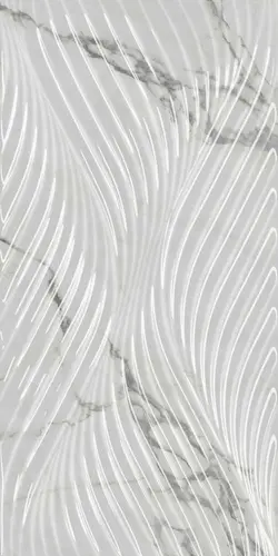 Плитка настенная Kerama Marazzi Коррер Белая Глянцевая Структура Обрезная 30x60x1