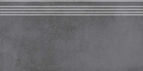 Ступень Kerama Marazzi Мирабо Серый темный обрезной ступень 60х30