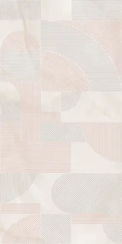 Плитка KMD3STA105BR Декор Сен-Тропе розовый светлый глянцевый обрезной 60х119,5х0,9