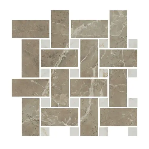 Мозаика Kerama Marazzi Серенада Мозаичный Бежевый Темный Лаппатированный 32x32