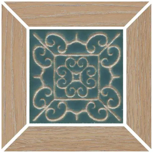 Декор керамогранит Kerama Marazzi Тровазо Вставка Наборный Бежевый Матовый 13x13x0.9