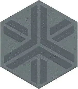 Декор керамогранит Агуста Синий Матовый 6x5.2