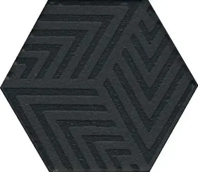 Декор керамогранит Агуста Черный 6x5.2